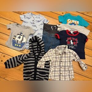 Ralph Lauren Polo Carters Wheat Lot Bundle Toddler 18-24mo Summer